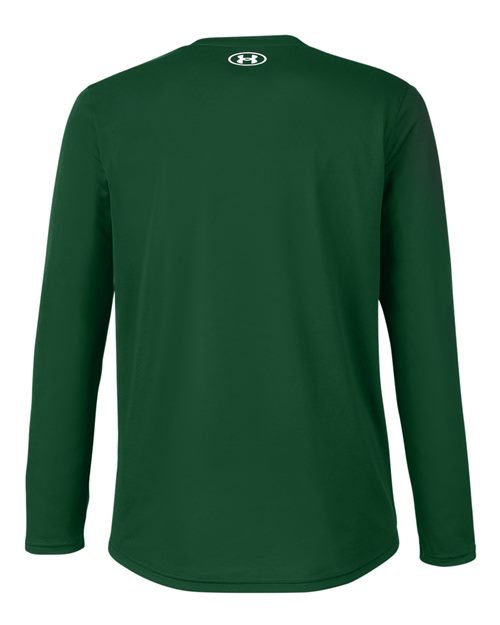 Men's Team Tech™ Long Sleeve T-Shirt - Forest Green/ White Back