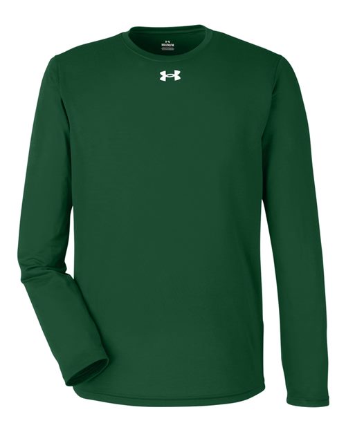 Men's Team Tech™ Long Sleeve T-Shirt - Forest Green/ White Front