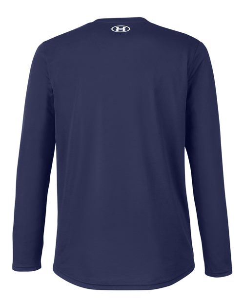 Men's Team Tech™ Long Sleeve T-Shirt - Midnight Navy/ White Back