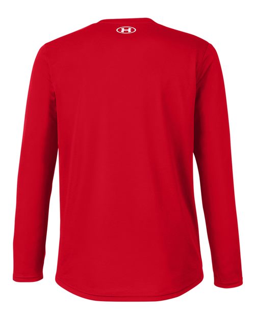 Men's Team Tech™ Long Sleeve T-Shirt - Red/ White Back