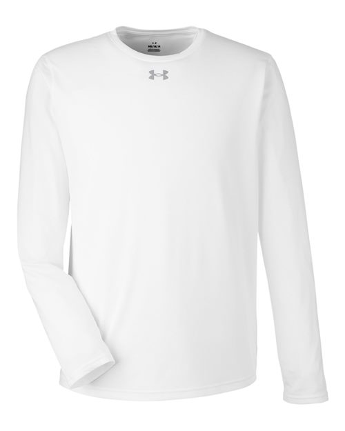 Men's Team Tech™ Long Sleeve T-Shirt - White/ Mod Grey Front