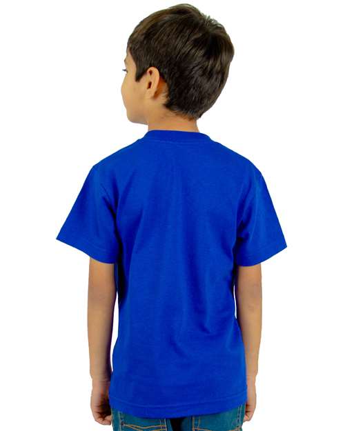 Youth V-Neck T-Shirt - Royal Back