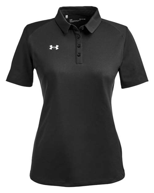 Women's Tech™ Polo - Black/ White Front