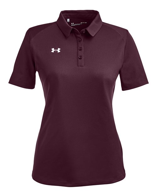 Women's Tech™ Polo - Maroon/ White Front