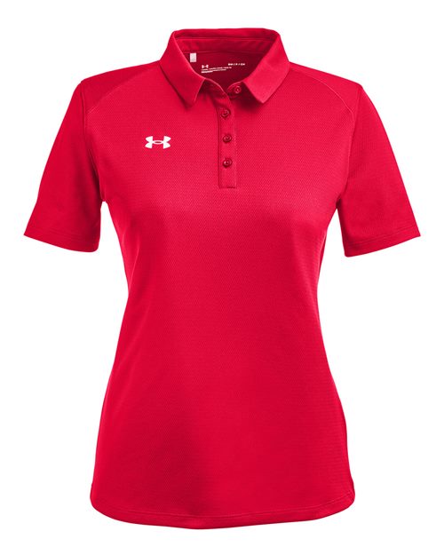 Women's Tech™ Polo - Red/ White Front
