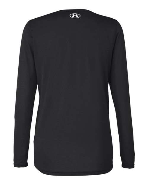 Women's Team Tech™ Long Sleeve T-Shirt - Black/ White Back