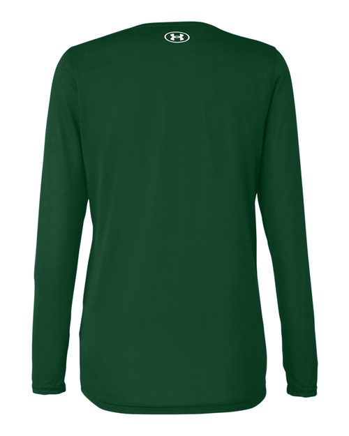 Women's Team Tech™ Long Sleeve T-Shirt - Forest Green/ White Back
