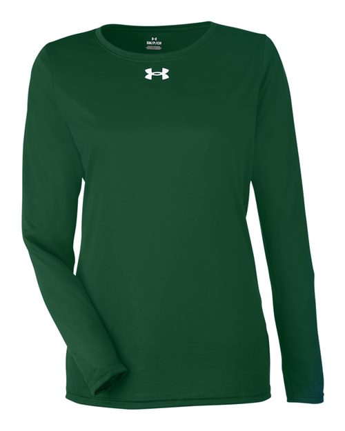 Women's Team Tech™ Long Sleeve T-Shirt - Forest Green/ White Front