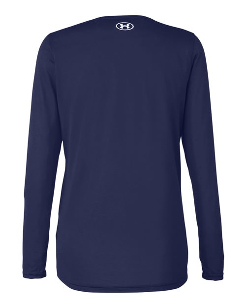 Women's Team Tech™ Long Sleeve T-Shirt - Midnight Navy/ White Back