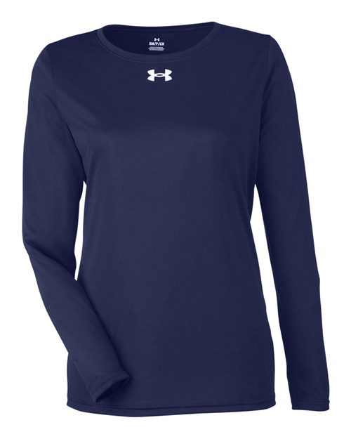 Women's Team Tech™ Long Sleeve T-Shirt - Midnight Navy/ White Front