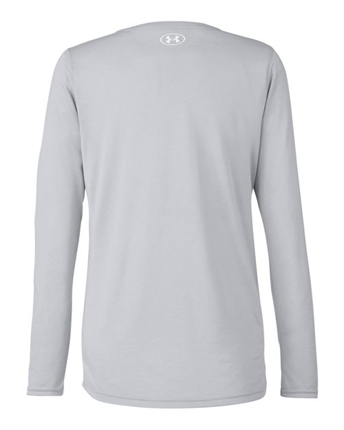 Women's Team Tech™ Long Sleeve T-Shirt - Mod Grey Light Heather/ White Back