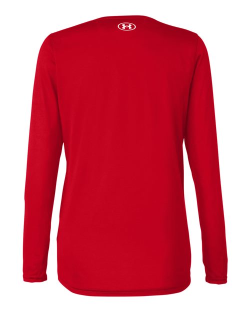 Women's Team Tech™ Long Sleeve T-Shirt - Red/ White Back