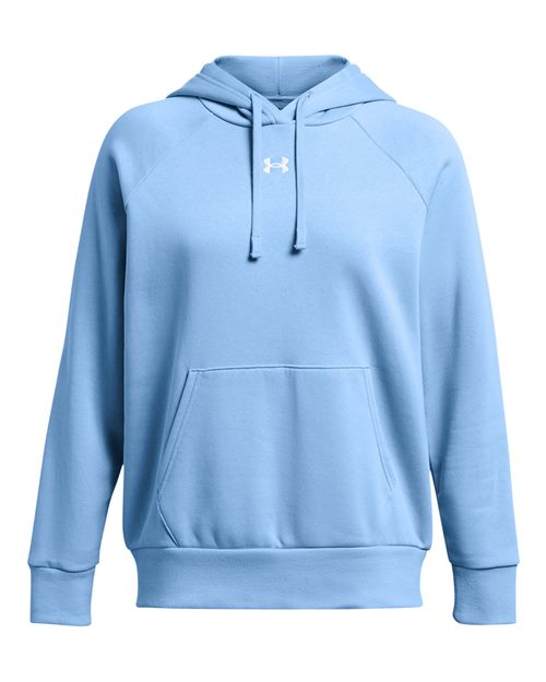 Women's Rival Fleece Hooded Sweatshirt - Carolina Blue/ White Front