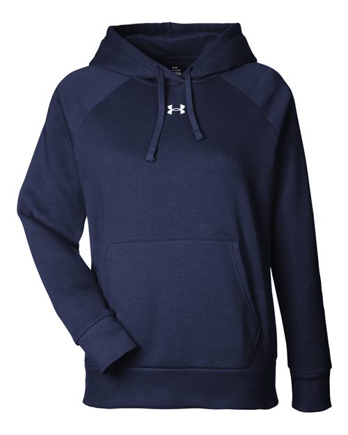 Women's Rival Fleece Hooded Sweatshirt - Midnight Navy/ White Front