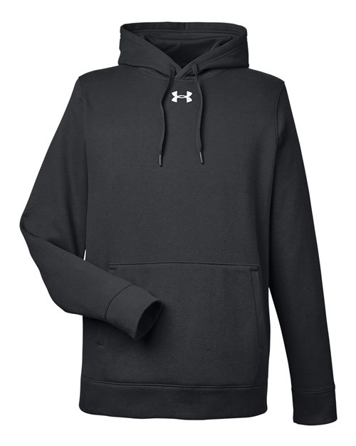 Men's Hustle Hooded Sweatshirt - Black/ White Front