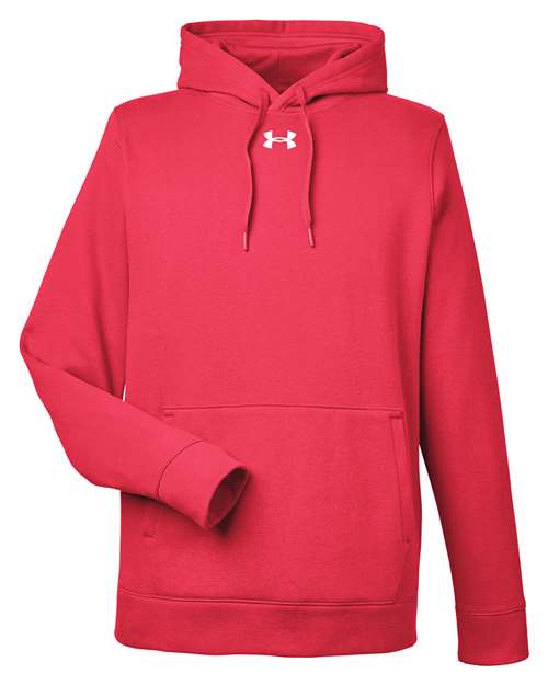 Men's Hustle Hooded Sweatshirt - Red/ White Front