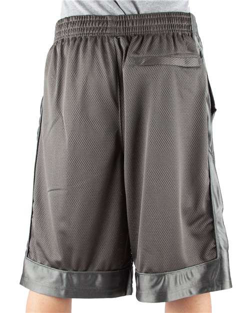 Unisex Mesh Shorts - Dark Grey Back