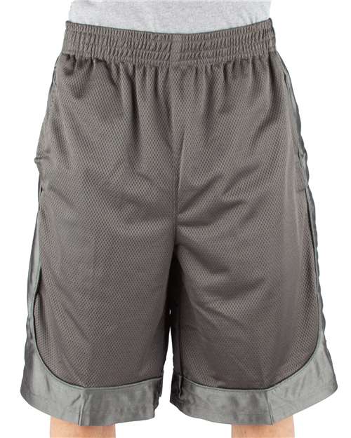 Unisex Mesh Shorts - Dark Grey Front