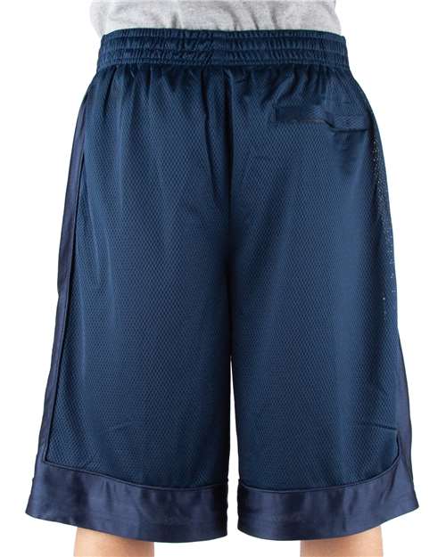 Unisex Mesh Shorts - Navy Back