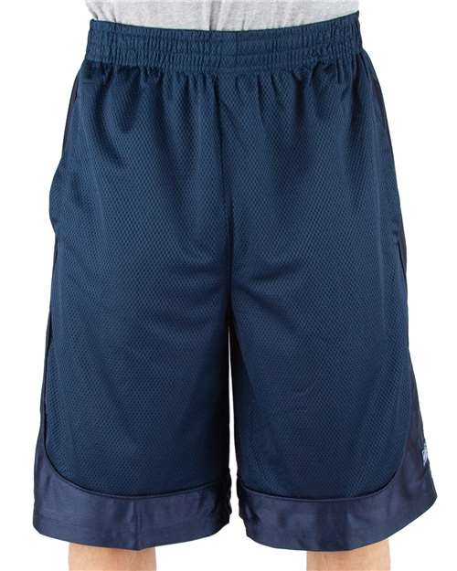 Unisex Mesh Shorts - Navy Front