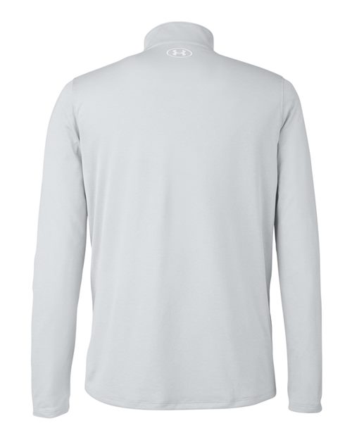 Men's Team Tech™ Quarter-Zip Pullover - Mod Grey Light Heather/ White Back