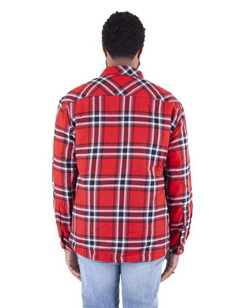 Unisex Plaid Jacket - Red Back