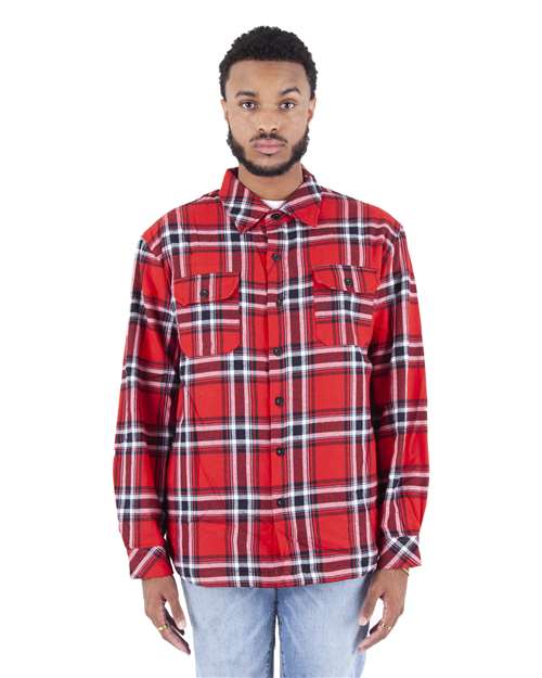 Unisex Plaid Jacket - Red Front