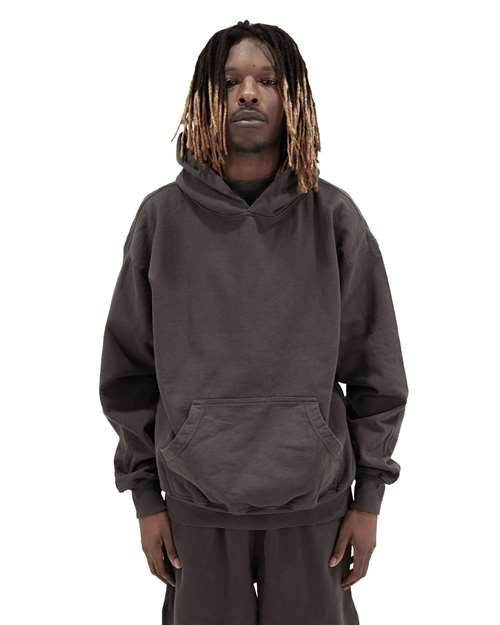 Unisex Los Angeles Garment-Dyed Hooded Sweatshirt - Shadow Front