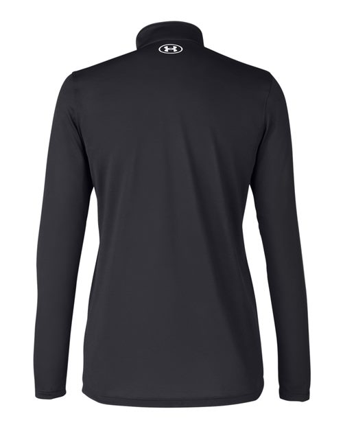 Women's Team Tech™ Half-Zip Pullover - Black/ White Back