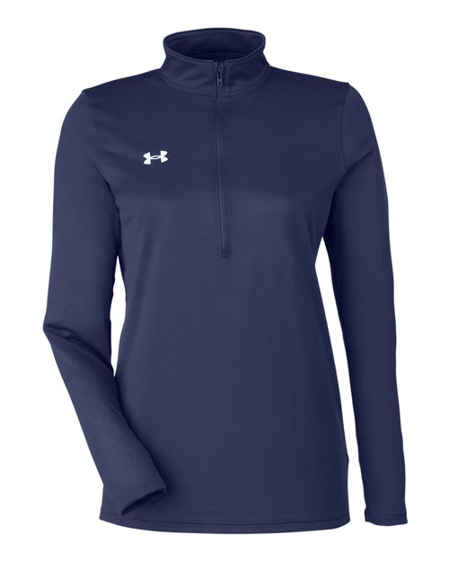 Women's Team Tech™ Half-Zip Pullover - Midnight Navy/ White Front