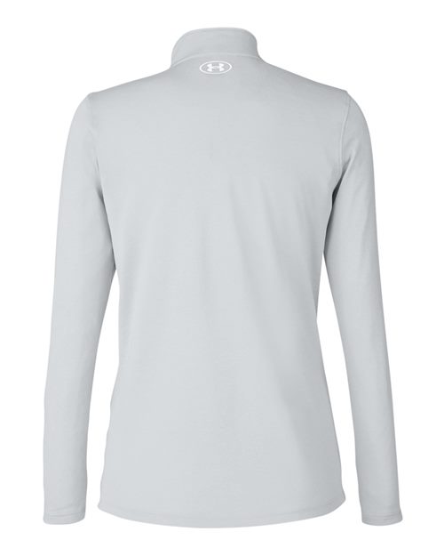 Women's Team Tech™ Half-Zip Pullover - Mod Grey Light Heather/ White Back