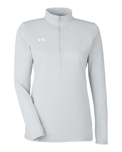 Women's Team Tech™ Half-Zip Pullover - Mod Grey Light Heather/ White Front