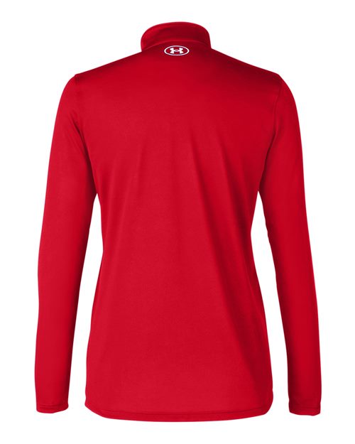 Women's Team Tech™ Half-Zip Pullover - Red/ White Back