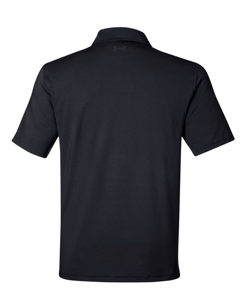 Men's Recycled Polo - Black/ White Back