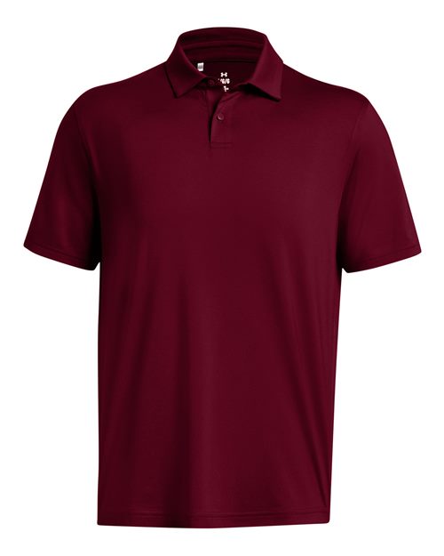 Men's Recycled Polo - Cardinal/ White Front