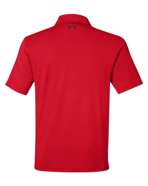 Men's Recycled Polo - Red/ White Back