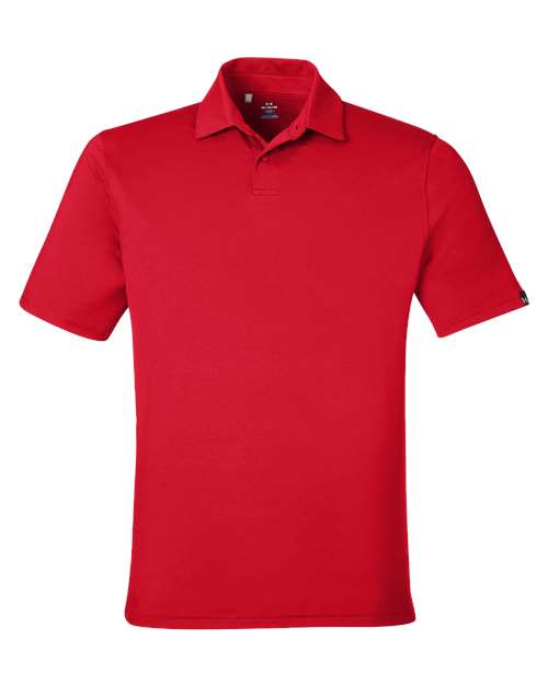 Men's Recycled Polo - Red/ White Front