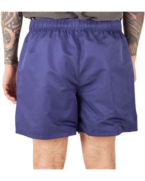 Unisex Poly Running Shorts - Navy Back