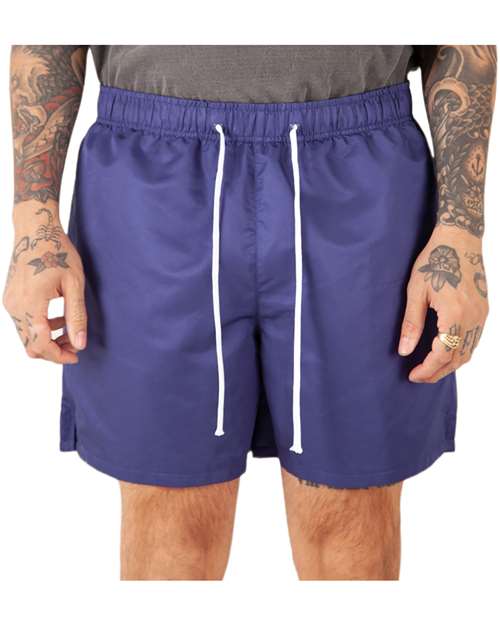 Unisex Poly Running Shorts - Navy Front