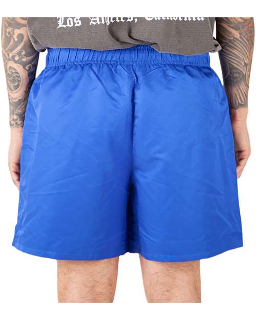 Unisex Poly Running Shorts - Royal Back