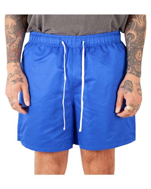 Unisex Poly Running Shorts - Royal Front