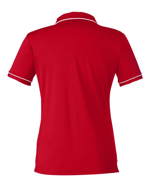Women's Tipped Teams Performance Polo - Red/ White Back