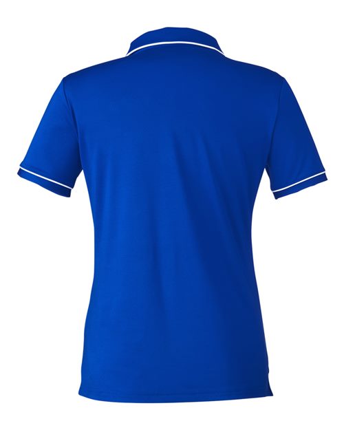 Women's Tipped Teams Performance Polo - Royal/ White Back