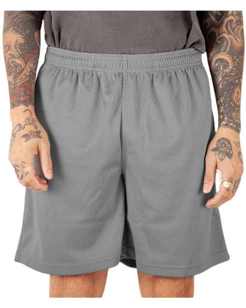 Unisex Mesh PE Shorts - Dark Grey Front