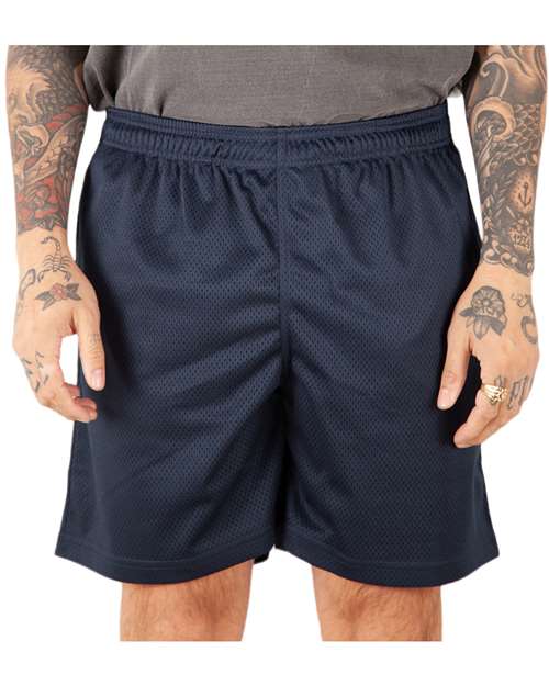 Unisex Mesh PE Shorts - Navy Front