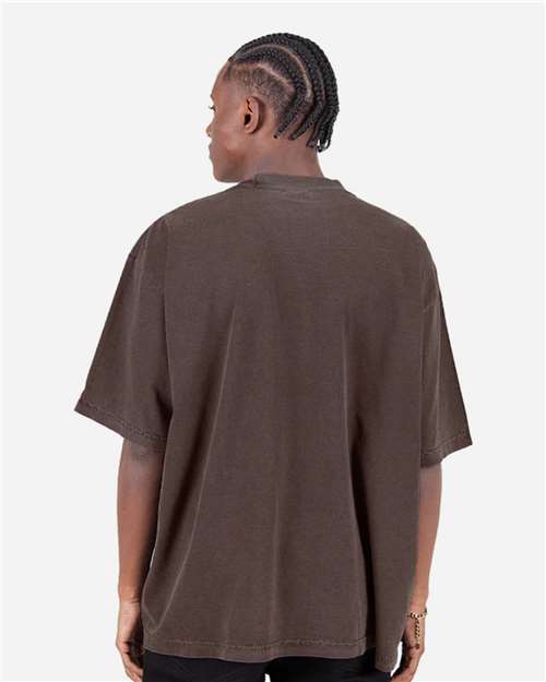 Unisex Max Heavyweight Garment-Dyed Drop Shoulder T-Shirt - Mocha Back