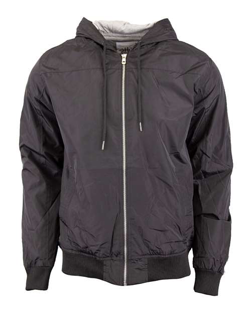 Unisex Windbreaker Jacket - Black Front