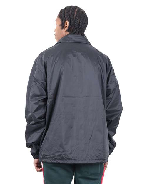Unisex Coaches Jacket - Black Back