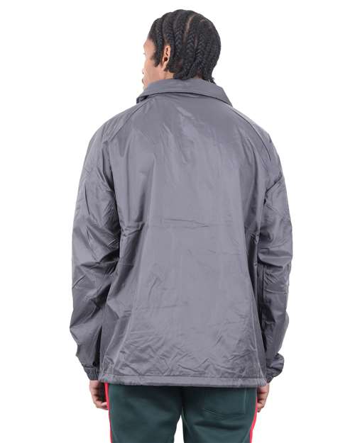 Unisex Coaches Jacket - Dark Grey Back