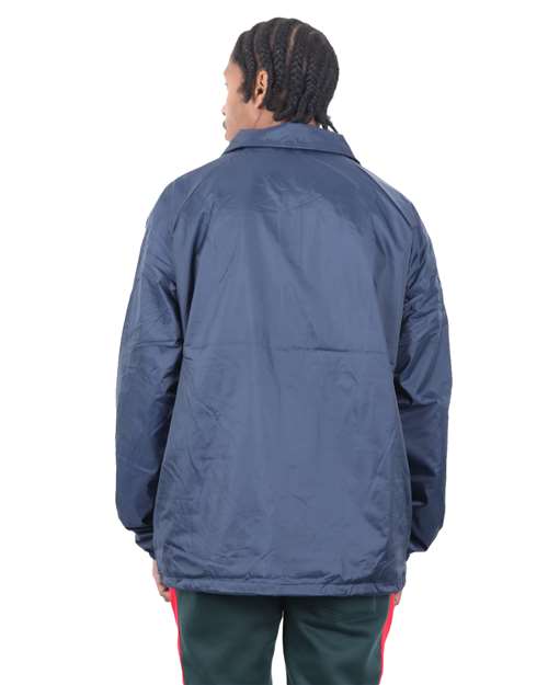 Unisex Coaches Jacket - Navy Back